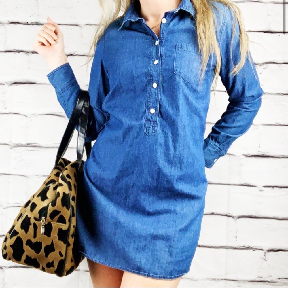 Jcrew denim dress